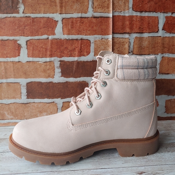 Timberland Linden Wood 6” Wp Boot Women’s Light Pink Nubuck - Picture 5 of 6